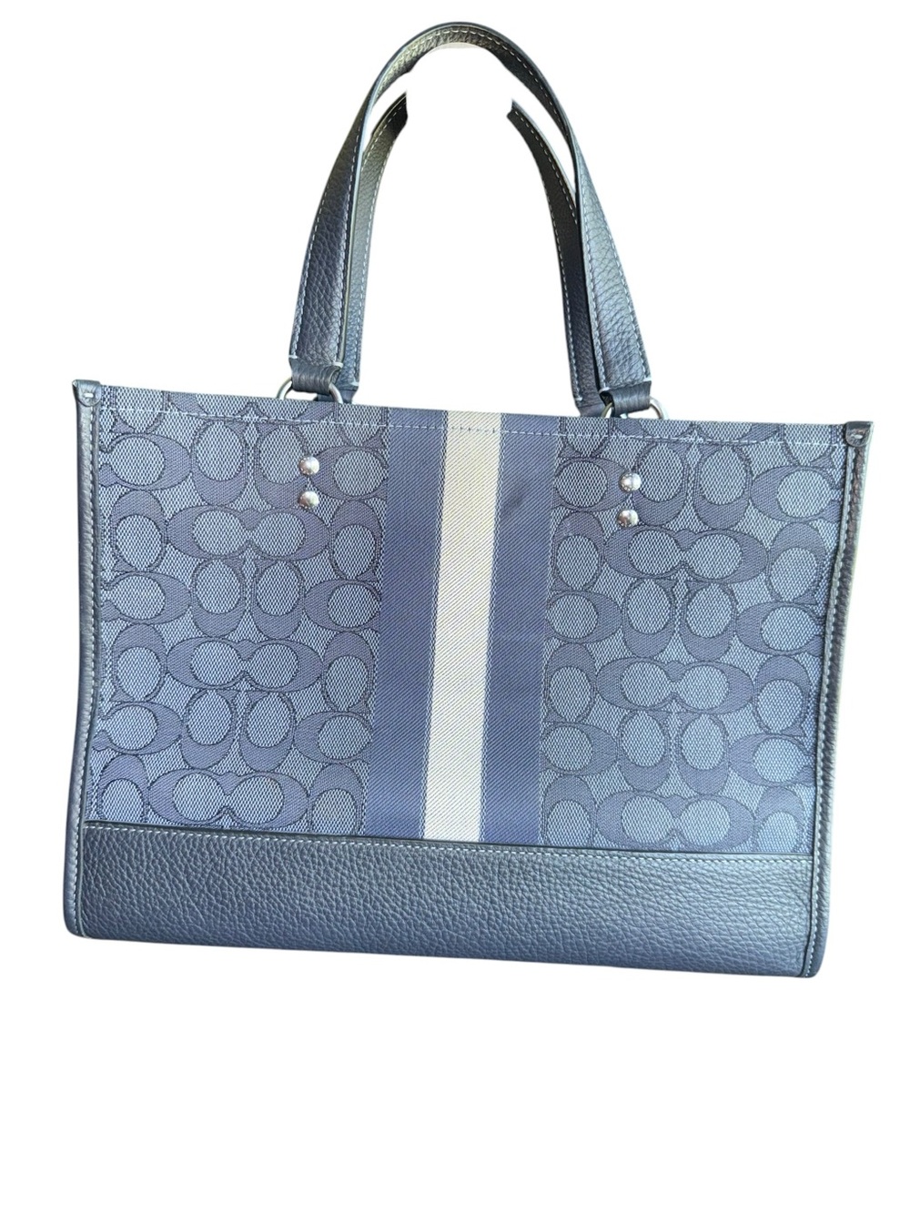 Coach Dempsey Carryall Tote 22 in Signature Jacquard - Picture 3 of 11